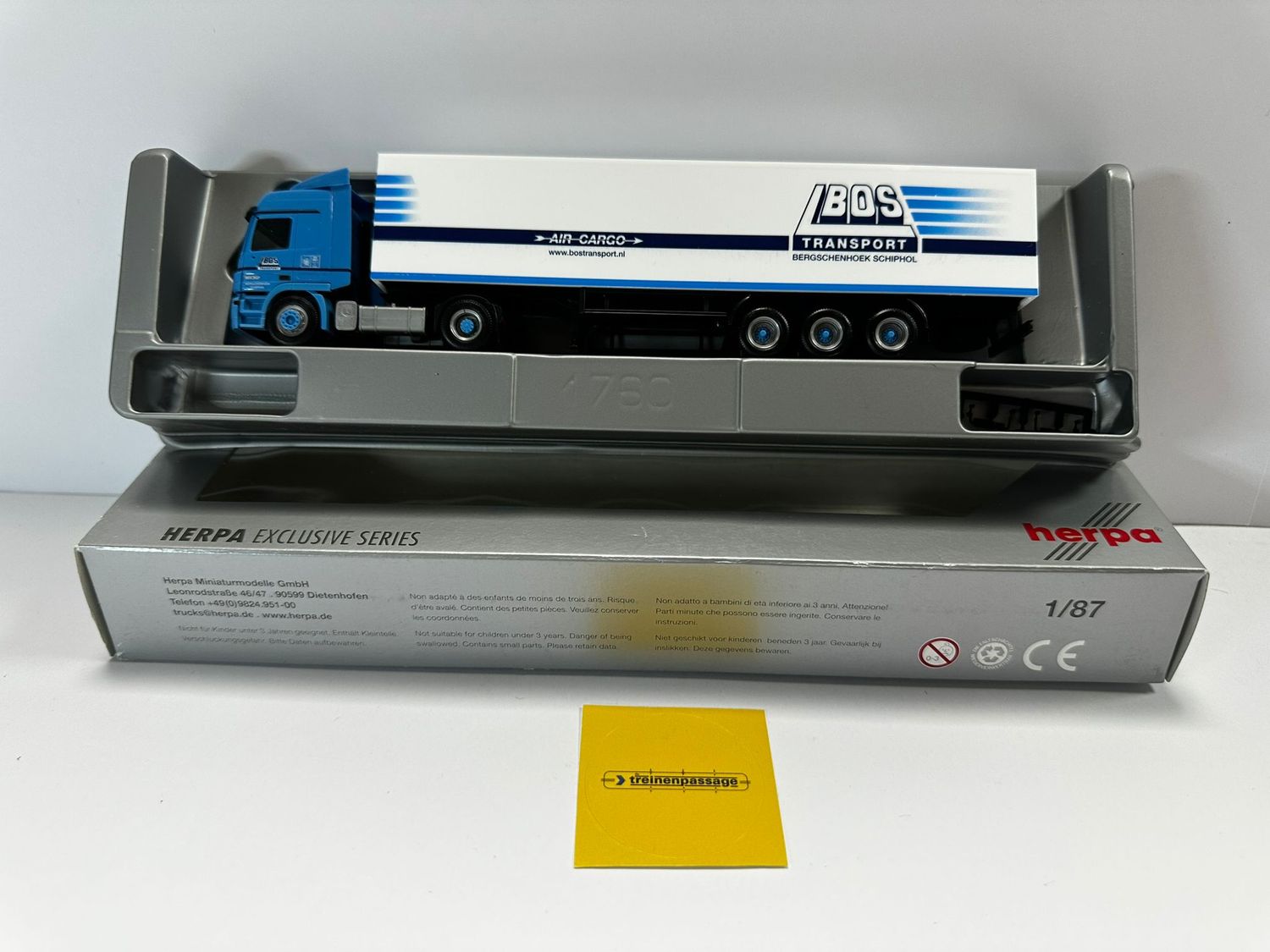 Herpa 1:87 - Mercedes Benz Actros "Bos transport"