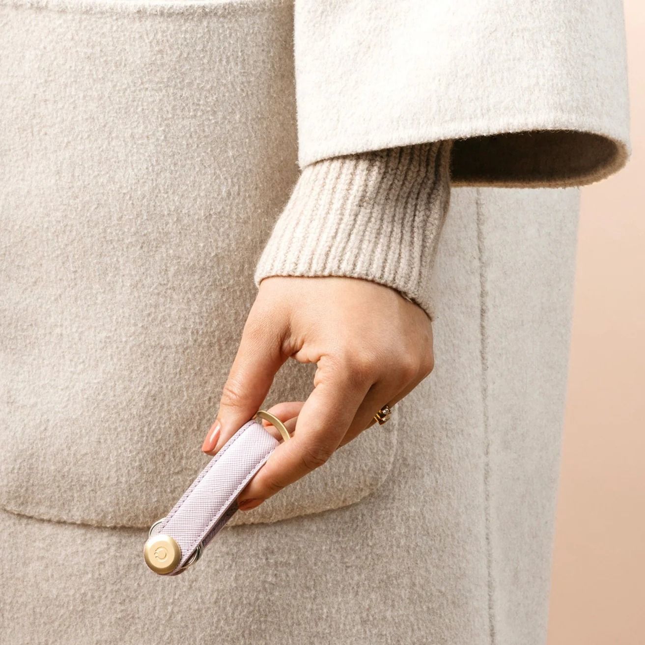 Orbitkey 2.0 Key Organizer, Saffiano Lilac