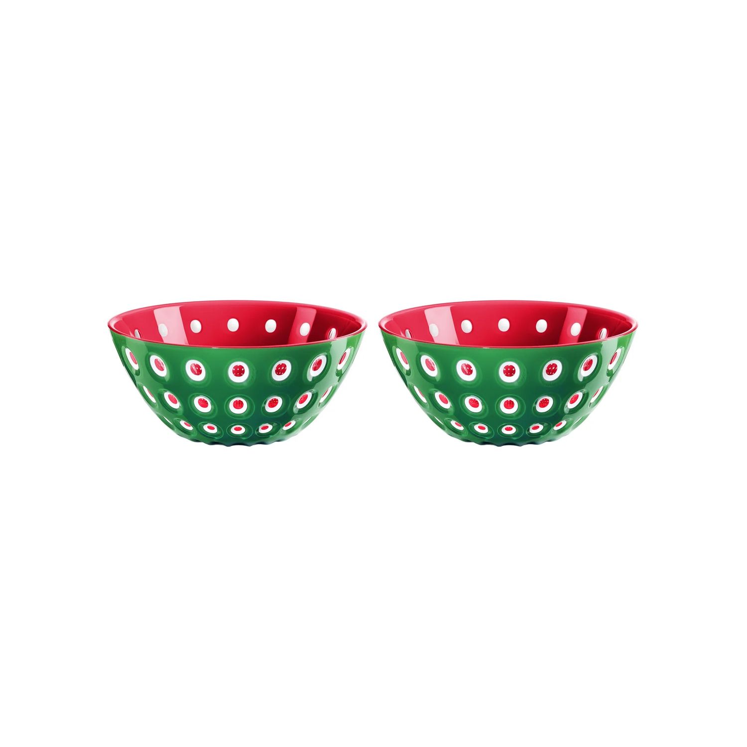 Le Murrine Bowls, Red and Green, Set of Two