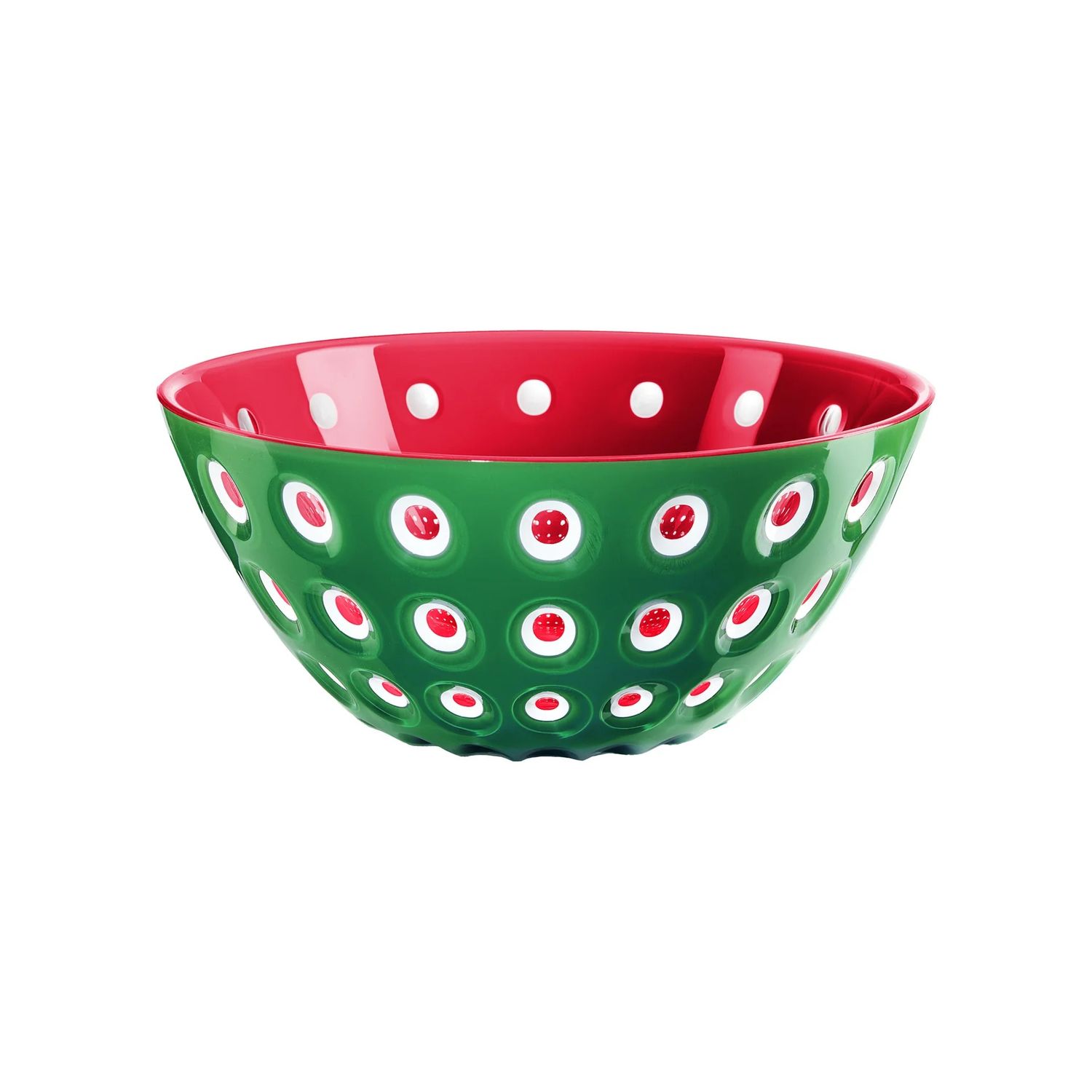 Le Murrine Bowl, Red and Green, Medium
