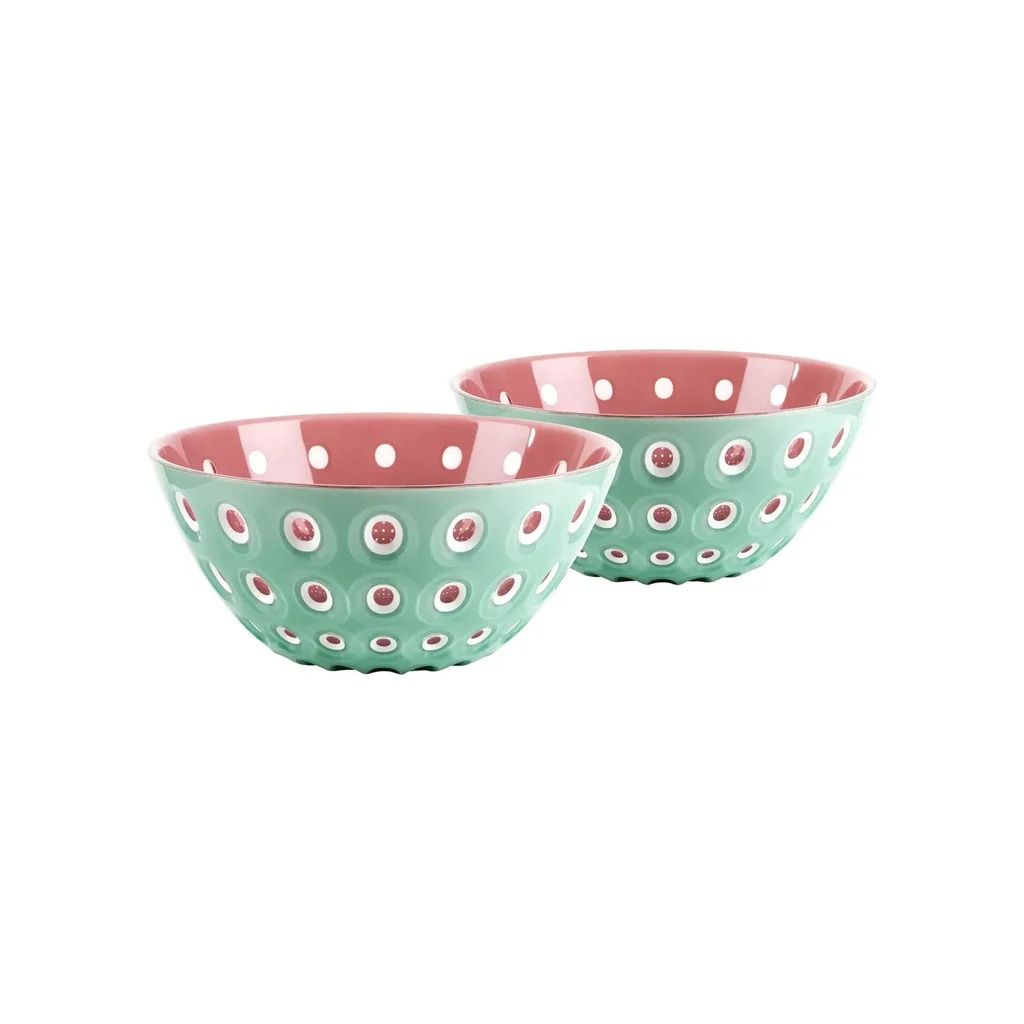 Le Murrine Bowls, Mint and Salmon, Set of Two