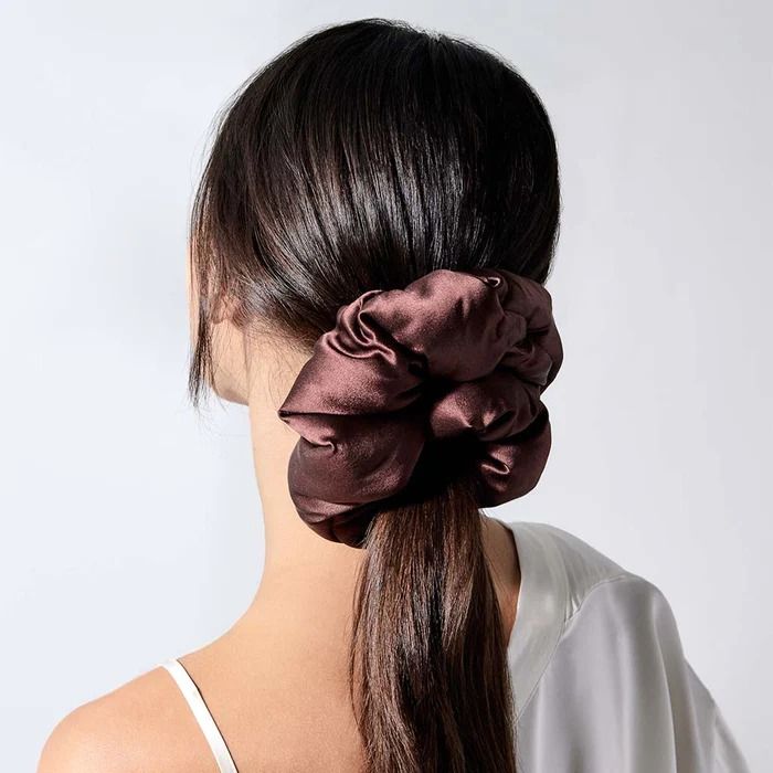 Cocoa Glow Padded Scrunchie