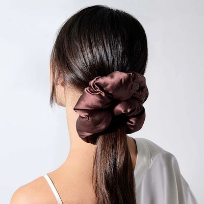 Cocoa Glow Padded Scrunchie