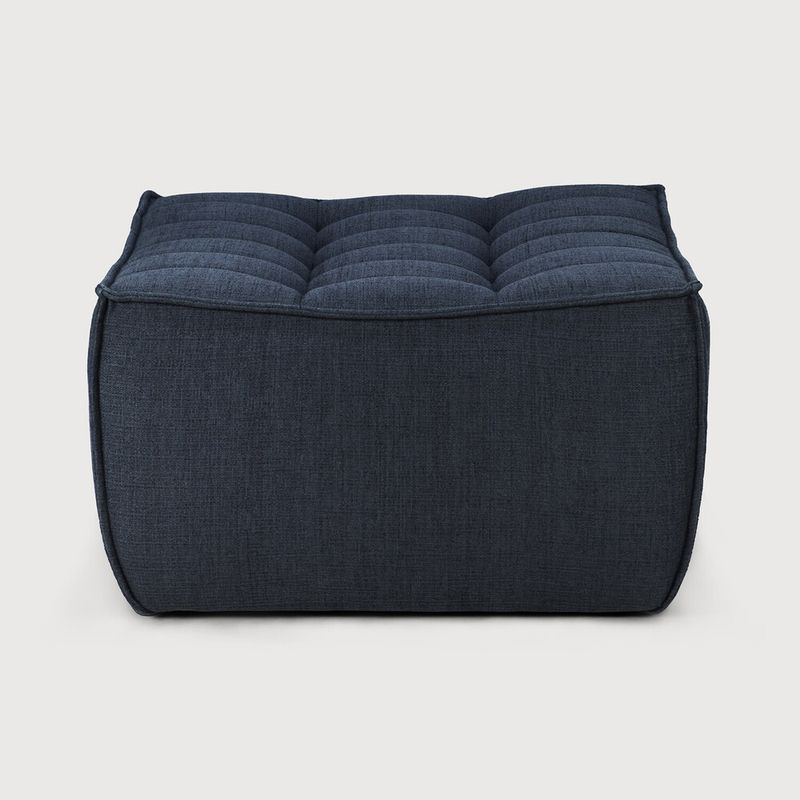 N701 footstool - Graphite fabric, 27.5 x 27.5 x 17