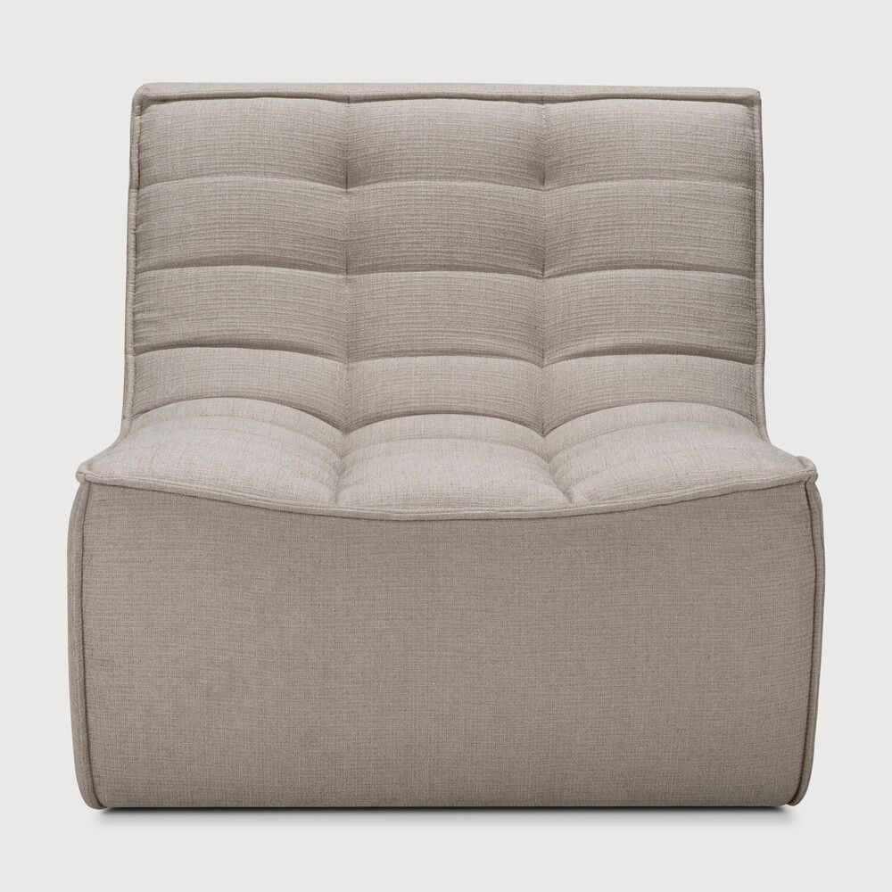 N701 modular sofa - Ecru Eco fabric - 1 seater