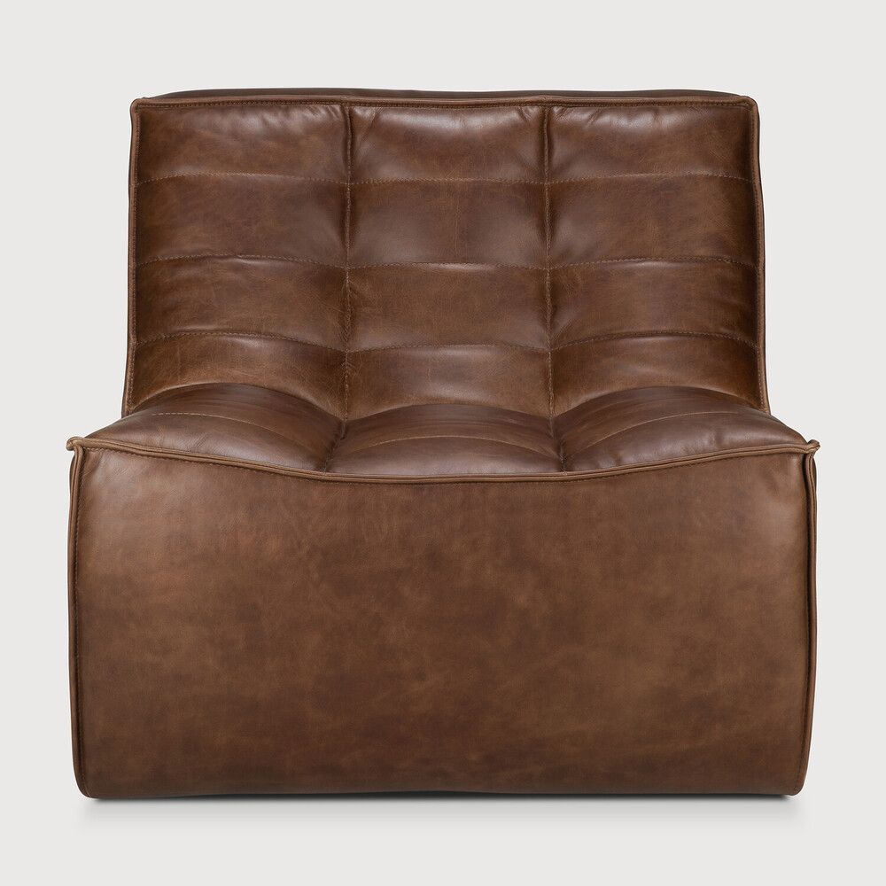 N701 modular sofa - Chestnut leather - 1 seater