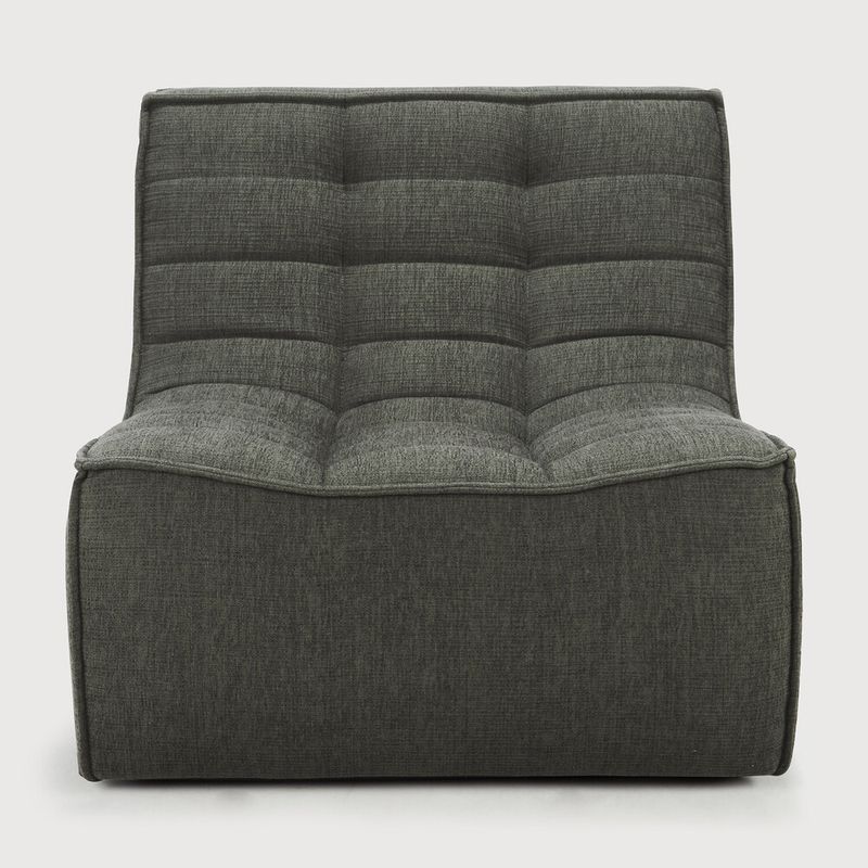 N701 modular sofa - Moss fabric - 1 seater, 31.5 x 36 x 30