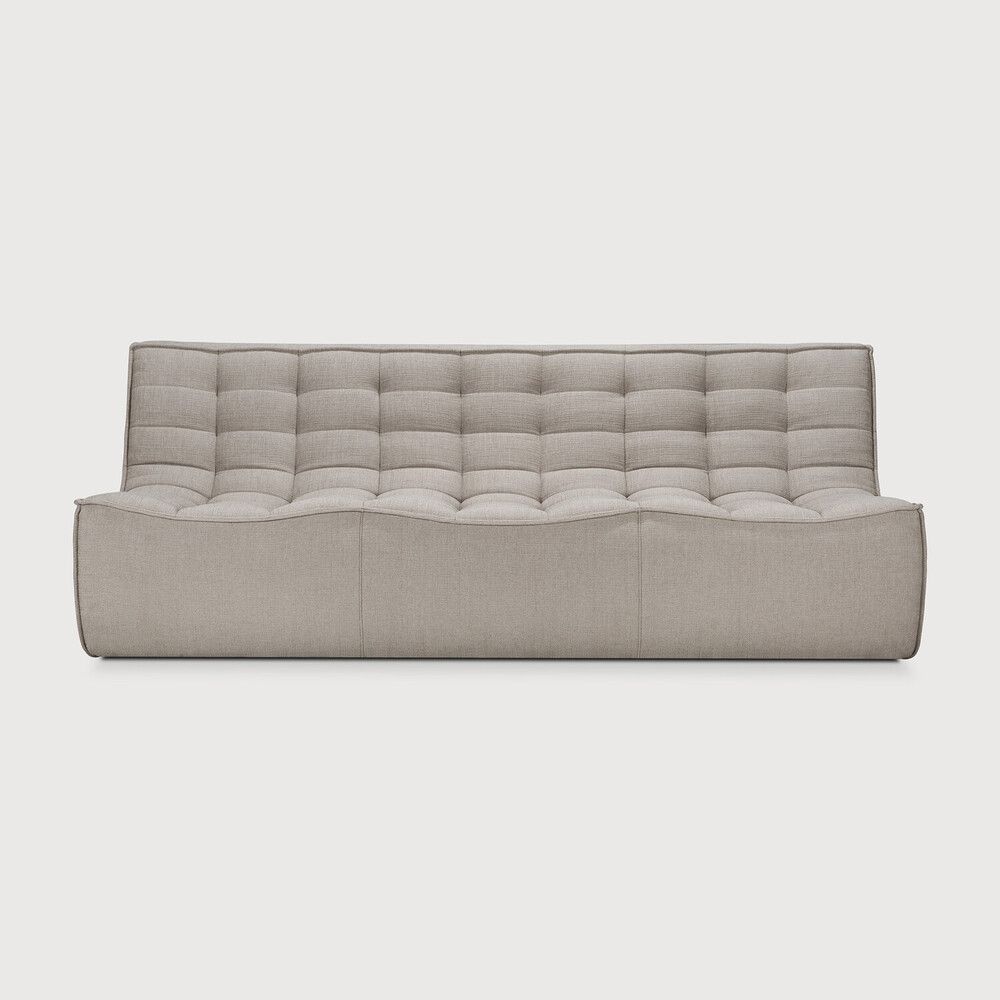 N701 modular sofa - Ecru Eco fabric - 3 seater
