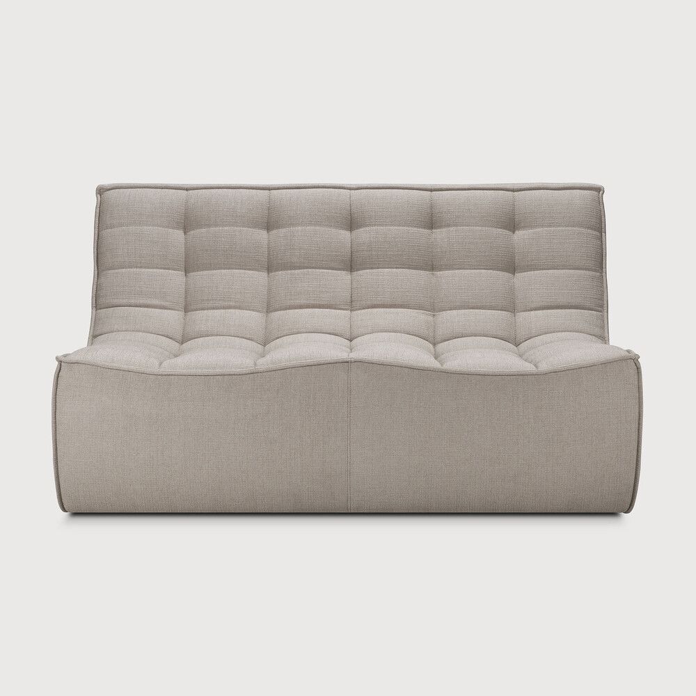 N701 modular sofa - Ecru Eco fabric - 2 seater
