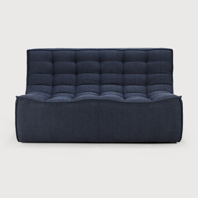 N701 modular sofa - Graphite fabric - 2 seater, 55 x 36 x 30