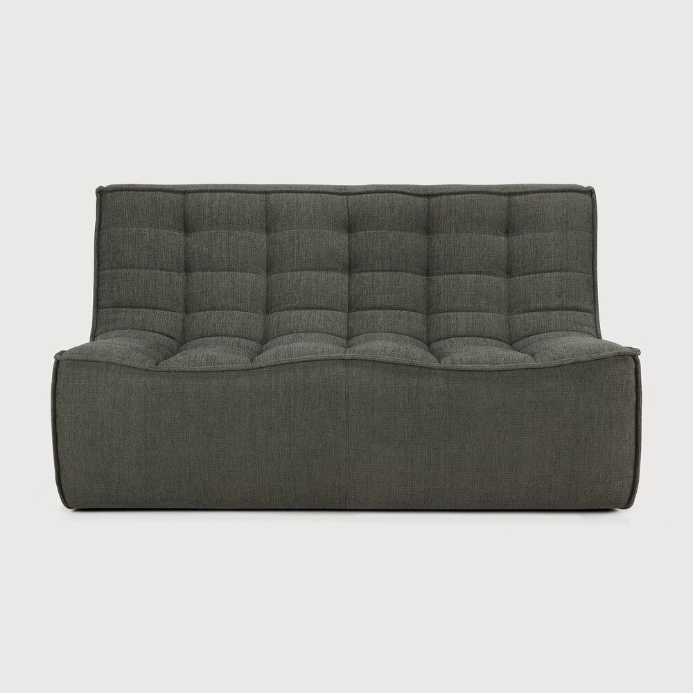 N701 modular sofa - Moss Eco fabric - 2 seater