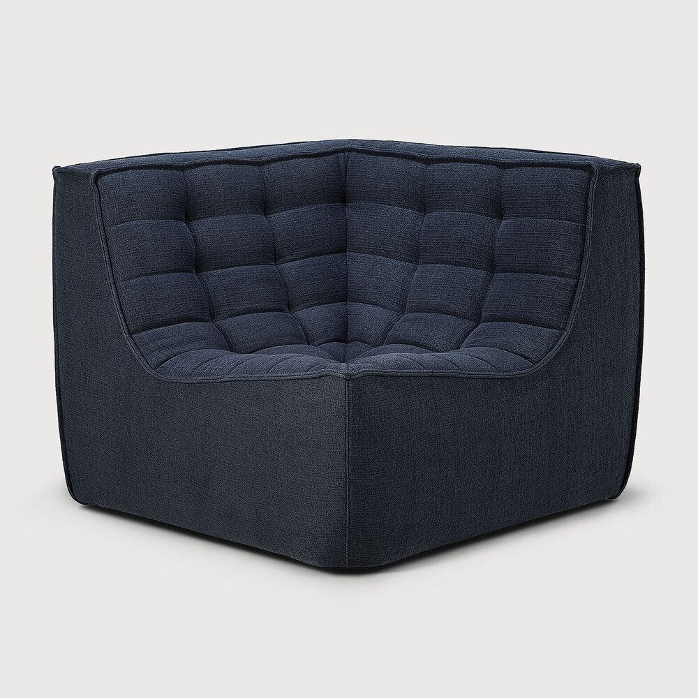 N701 modular sofa - Graphite Eco fabric - 90° square corner