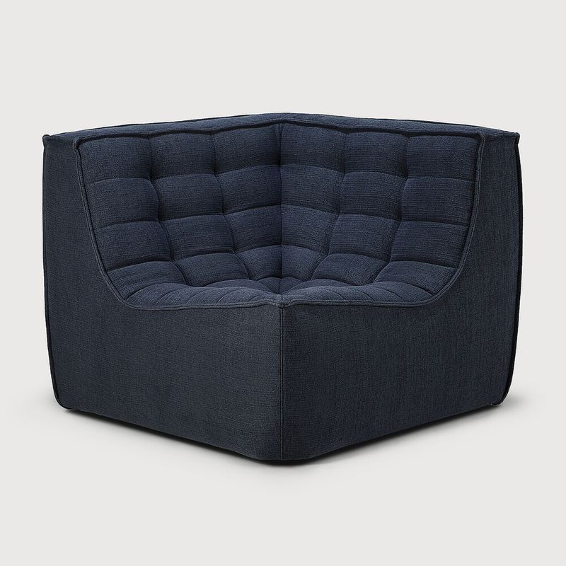 N701 modular sofa - Graphite fabric - 90degree square corner, 36 x 36 x 30