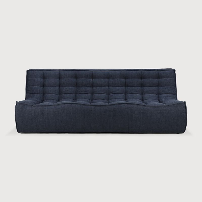 N701 modular sofa - Graphite fabric - 3 seater, 82.5 x 36 x 30