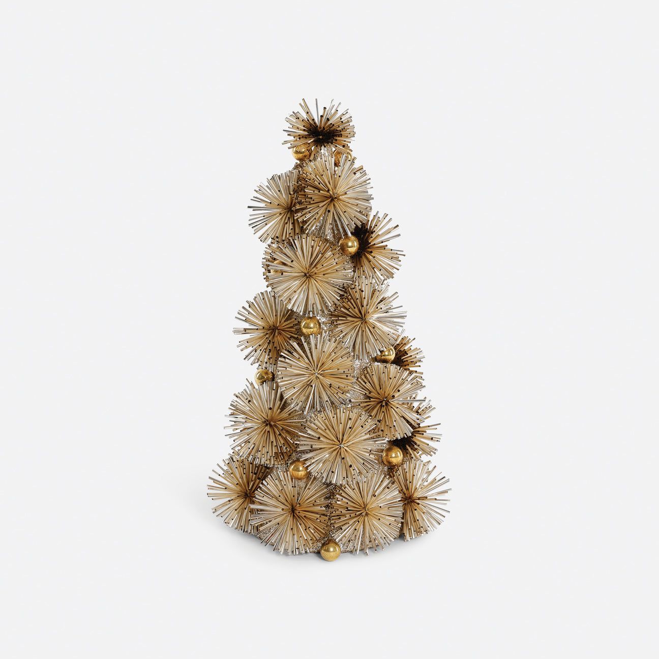 Festive Fiber Blend Decorative Tree Gold