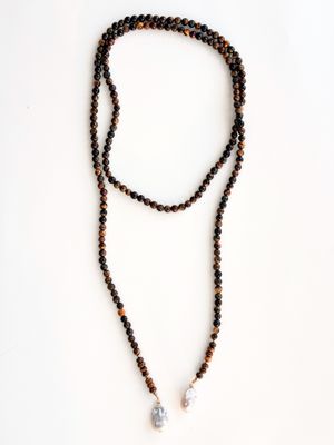 Salvia Necklace in Tiger Eye