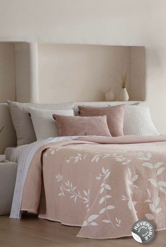 Colcha Jacquard Reversible Laisa