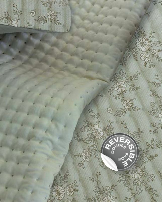 Colcha Bouti Reversible Elody Verde