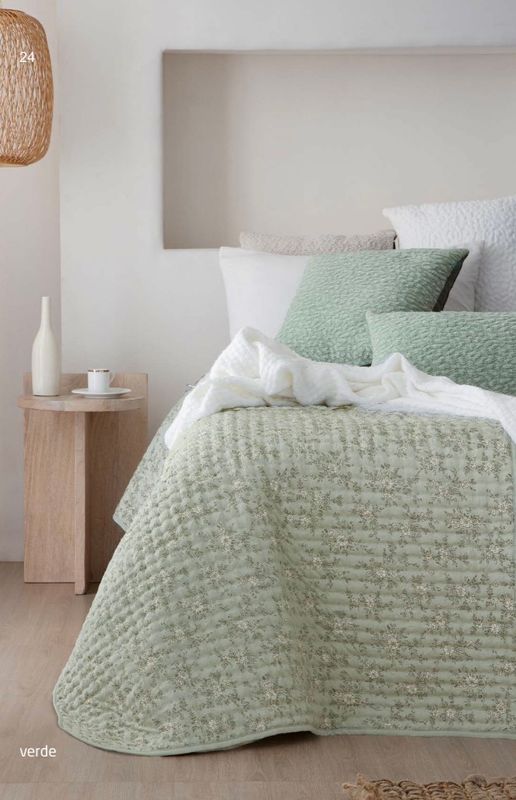 Colcha Bouti Reversible Elody Verde