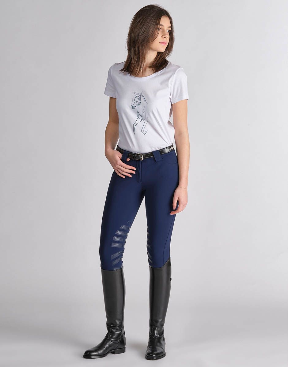 SARM HIPPIQUE - PANTALONI DONNA MIRTA BLU SARM HIPPIQUE - PANTALONI DONNA MIRTA BLU