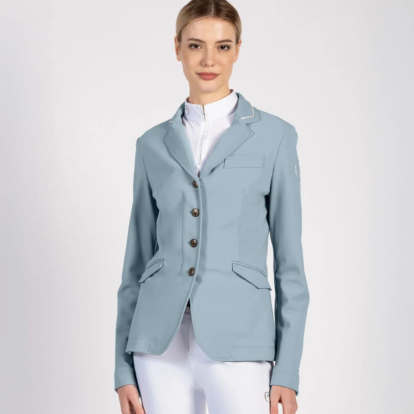 SET GIACCA CANBERRA + SOTTOSELLA + CUFFIA CLOUD BLUE/IVORY