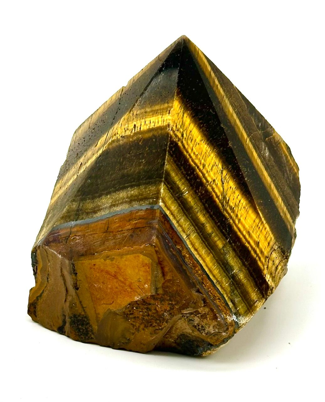 Tiger Eye Semi Polished Crystal Points