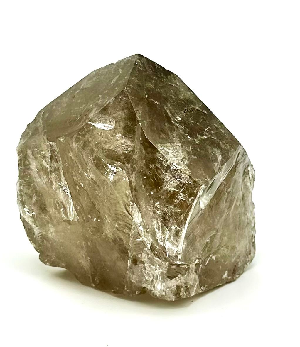 Smokey Quartz Semi Poliished Point