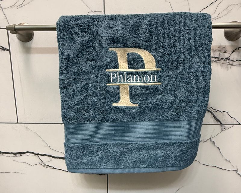 Custom Family Initial Bath Towels