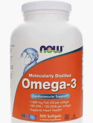 Omega-3 1000mg EPA:DHA 180:120mg (Now), 100caps