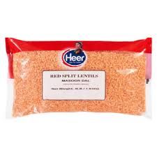 Lentils Red Split (Heer), 4lb