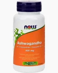 Ashwaghanda 400mg (Now), 90vcaps
