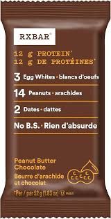 Protein Bar Pnut Butr Choc (Rx Bar), 50g