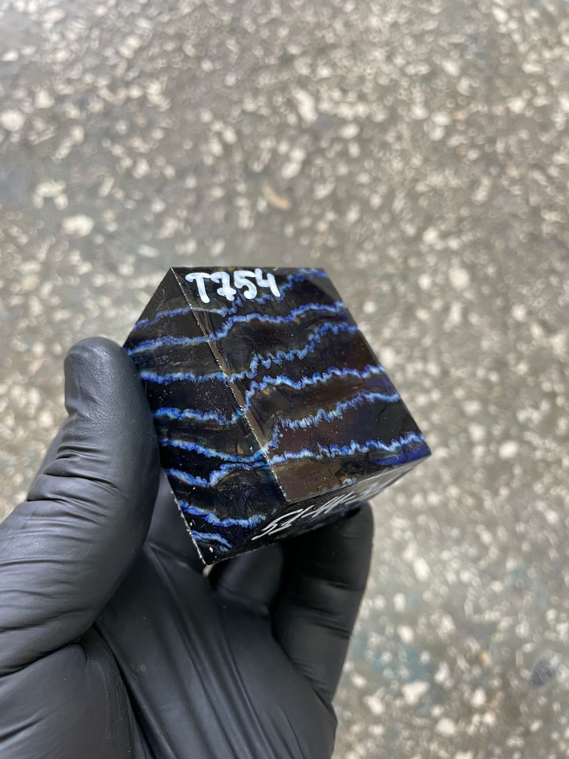 mammoth tooth stabilized spacer block for knife handle T754