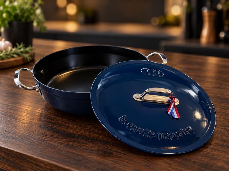 Sauteuse en fonte émaillée diamètre 26 cm