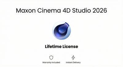 Maxon Cinema 4D Studio 2026 – Lifetime License