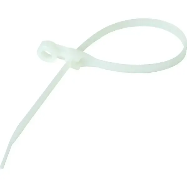 Gardner Bender Mounting Cable Tie, 8", 50 Lb, Nylon, Natural (20-Pack)