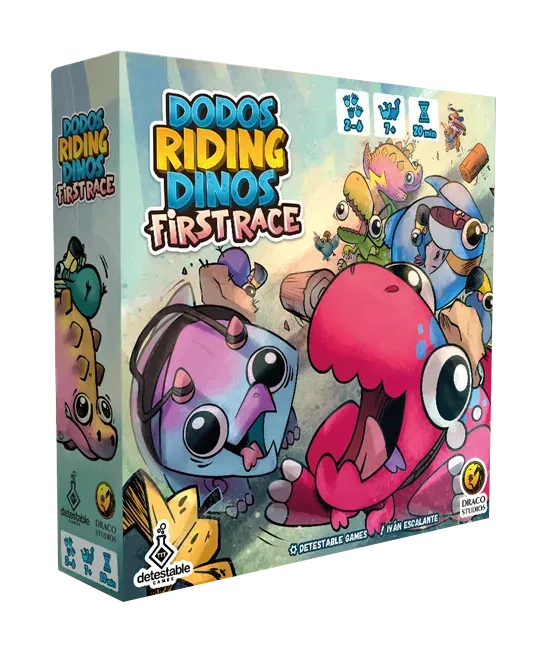 Dodos Riding Dinos - First Race - Juego de mesa Costa Rica - Carelimon Games