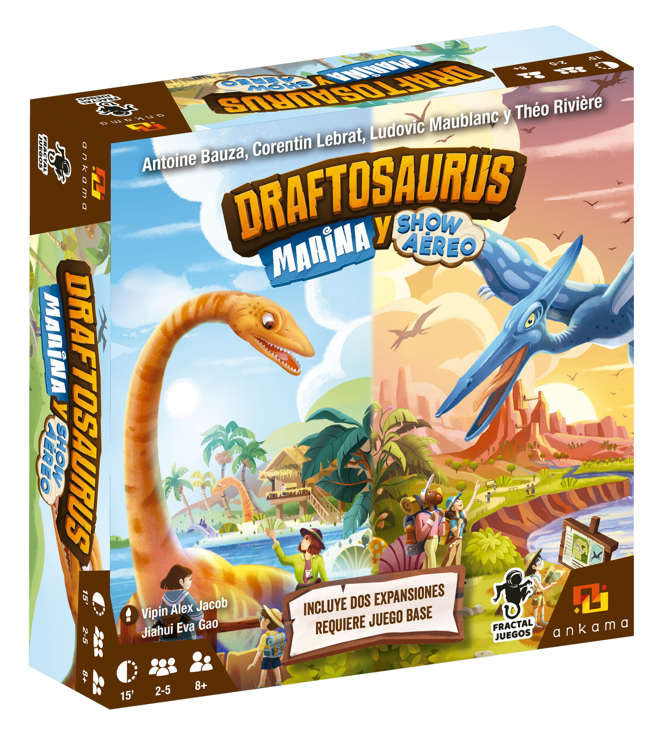 Draftosaurus: Marina y Show Aéreo - Juego de mesa Costa Rica - Carelimon Games 