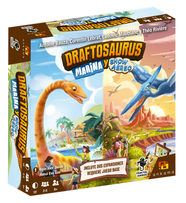 Draftosaurus: Marina y Show Aéreo - Juego de mesa Costa Rica - Carelimon Games 