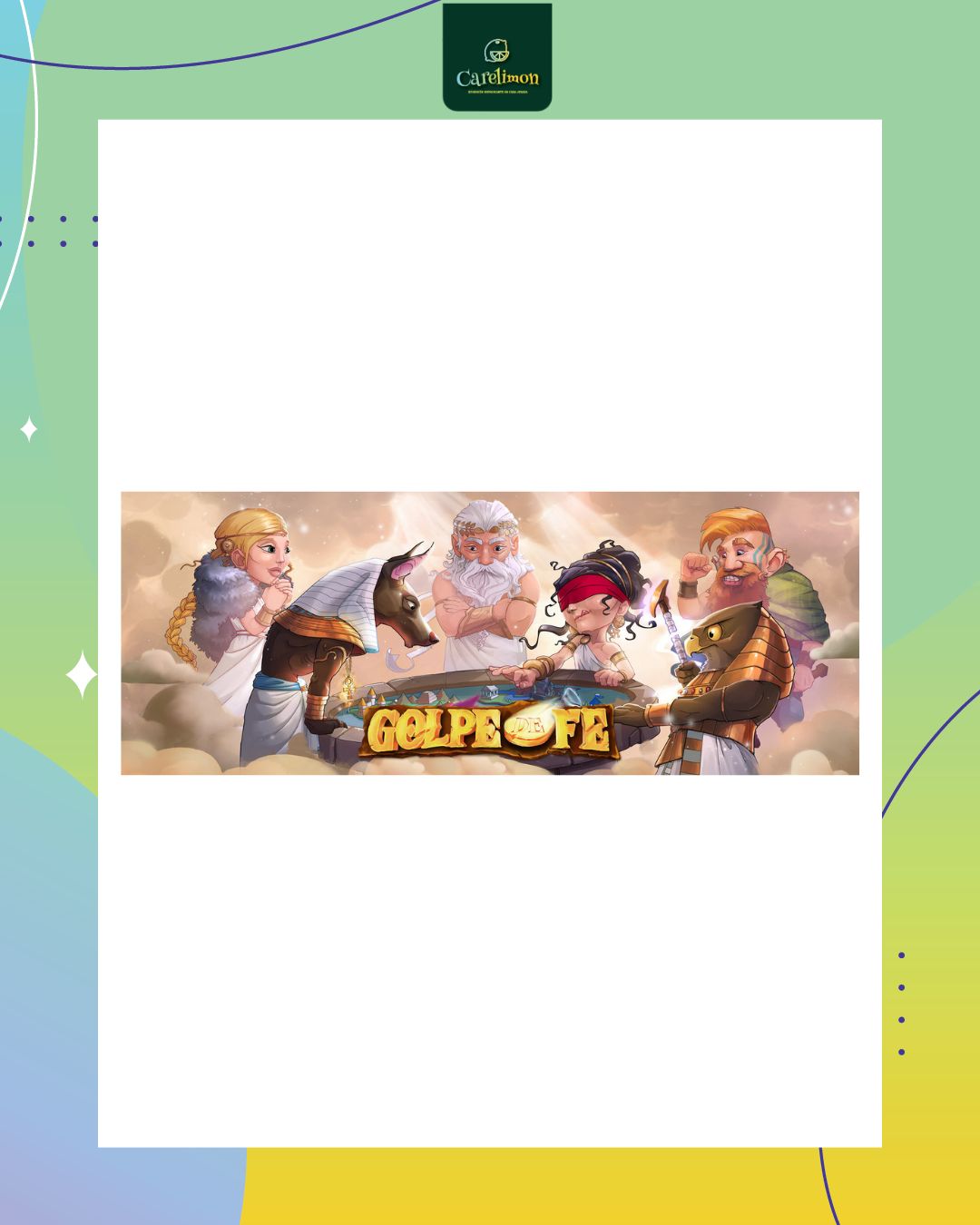 Golpe de Fe - Juego de mesa Costa Rica - Carelimon Games