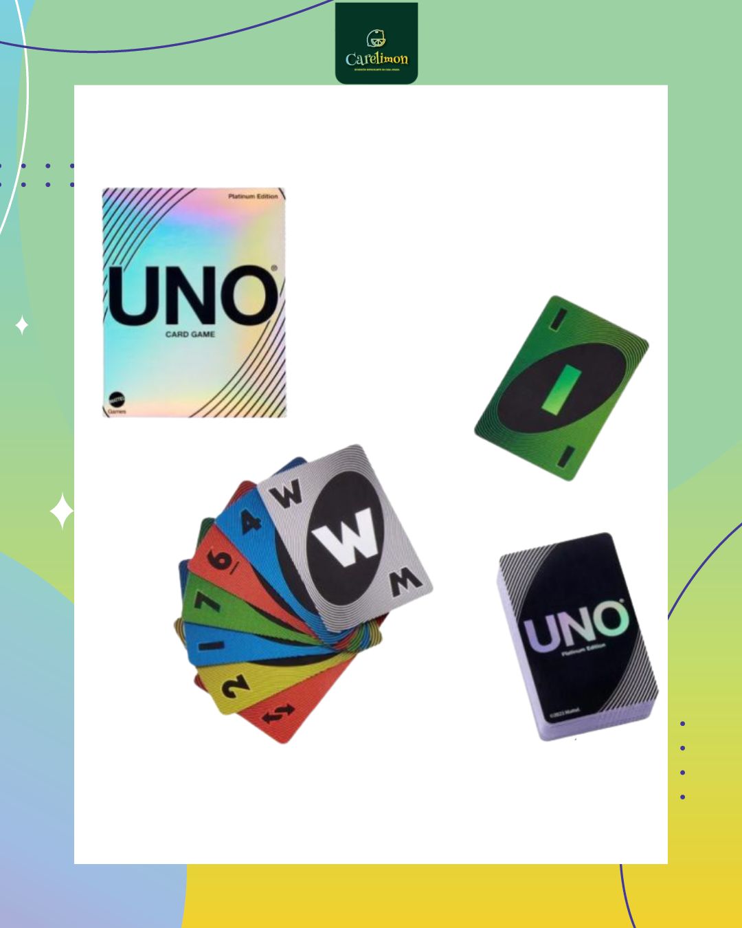 Uno - Edición Platino - Juego de mesa Costa Rica - Carelimon Games