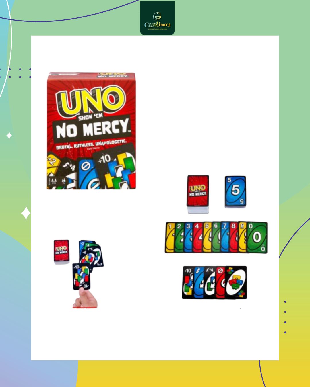 Uno - No Mercy - Juego de mesa Costa Rica - Carelimon Games