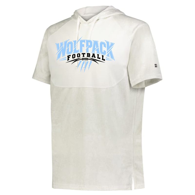 Wolfpack Football Badger Performance Short Sleeve Hoodie