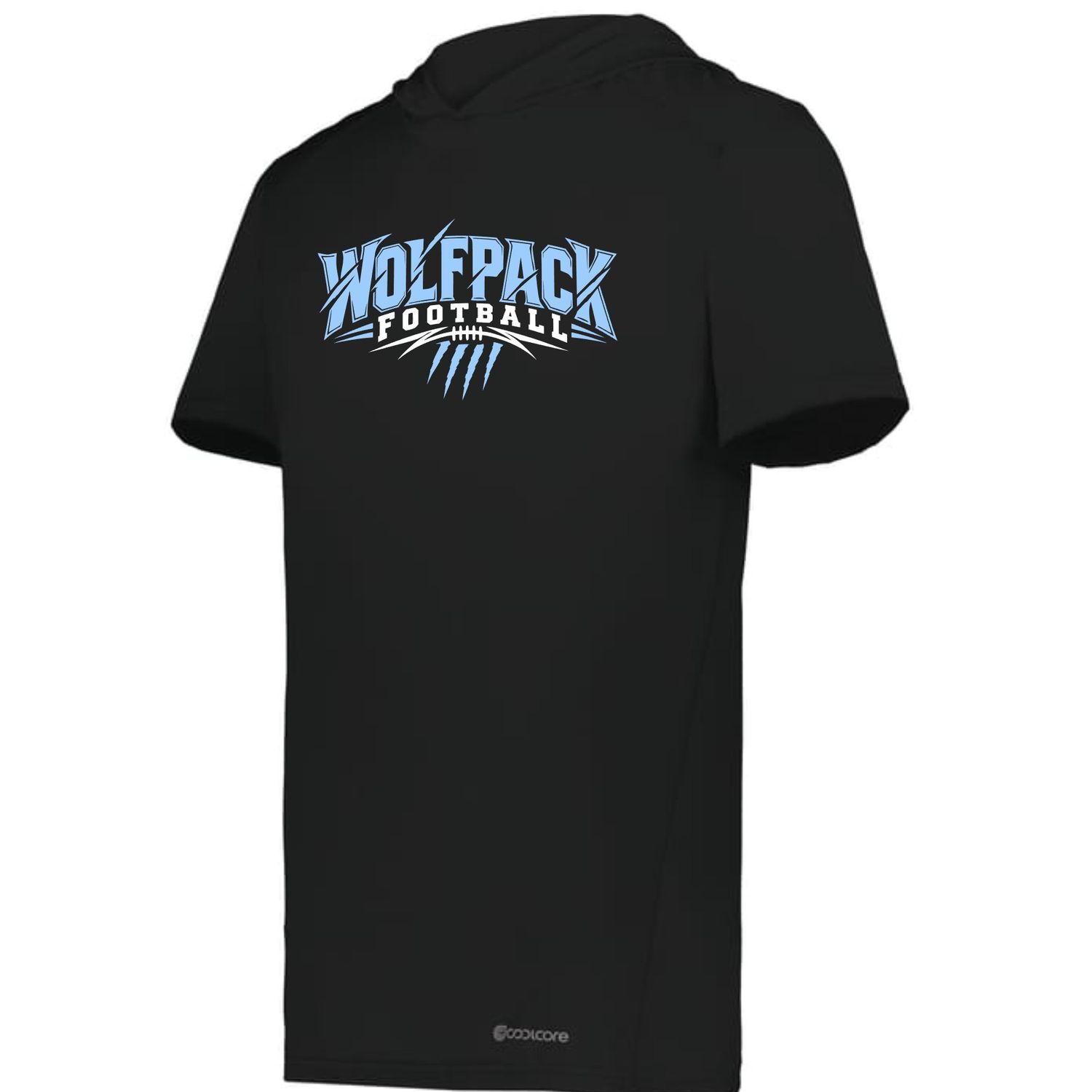 Wolfpack Football Holloway Performance Short Sleeve Hoodie Wolfpack Football Holloway Performance Short Sleeve Hoodie