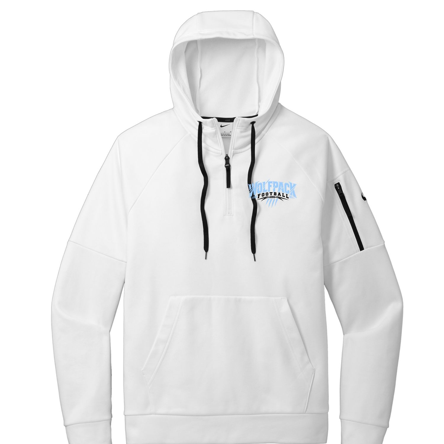 Wolfpack Football Nike Therma Zip Performance 1/4 Zip hoodie Wolfpack Football Nike Therma Zip Performance 1/4 Zip hoodie