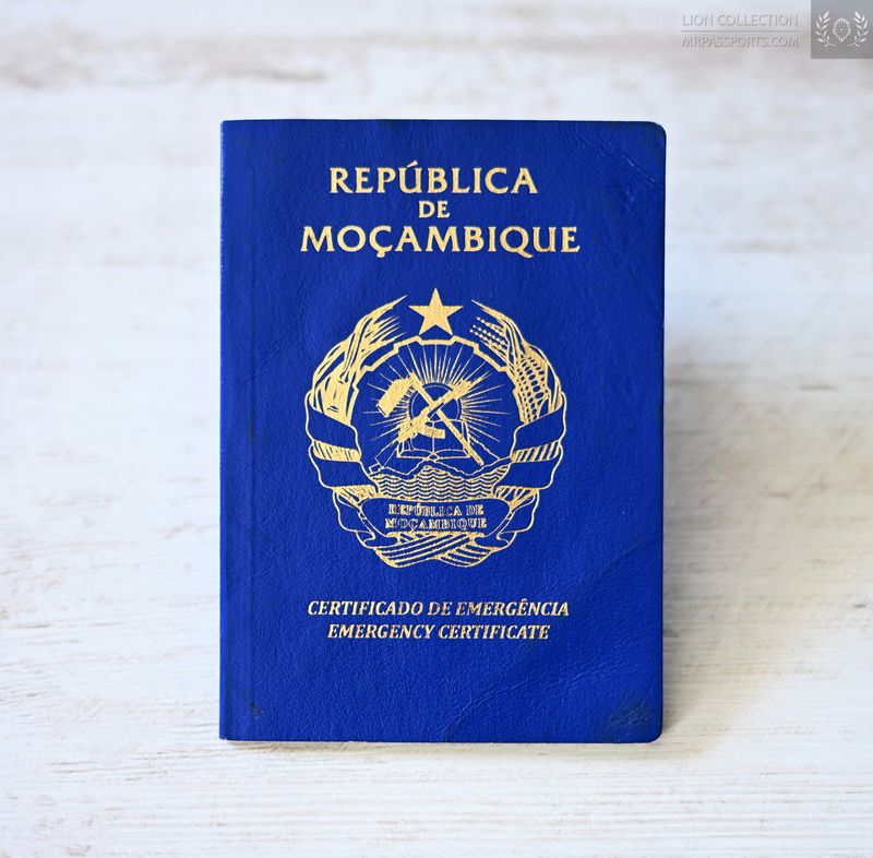 Mozambique, 2016-2019 emergency certificate / temporary passport