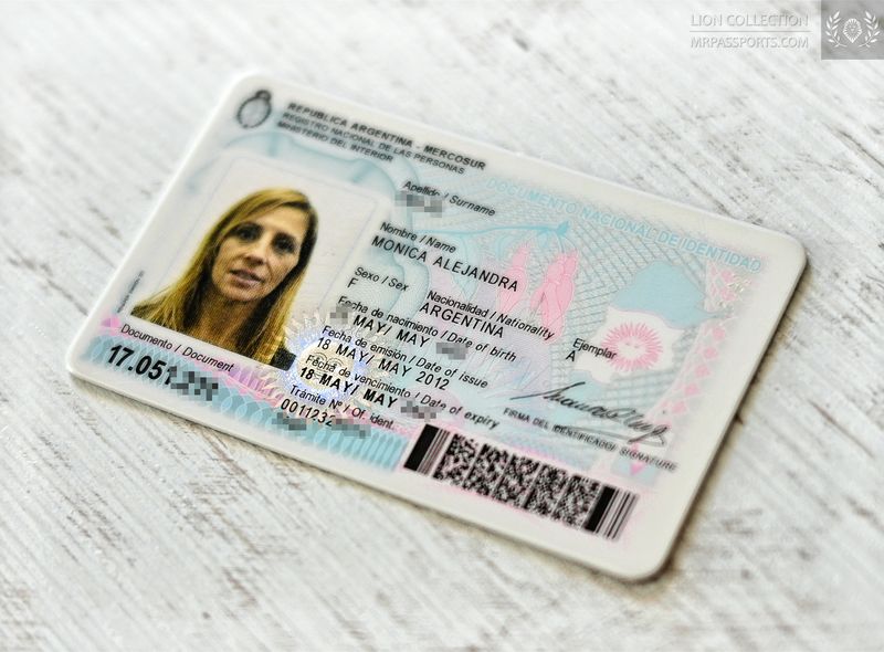 Argentina, 2012 identification card