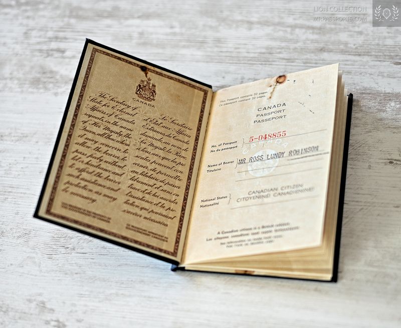 Canada, 1960-1965 passport