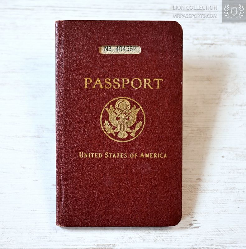 USA, 1931-1933 passport from a teacher, travel to Europe