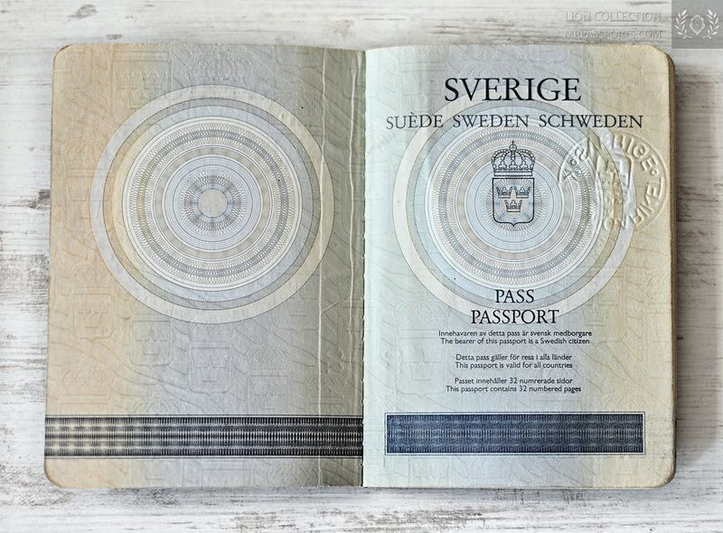 Sweden, 1990-2000 passport, excellent condition